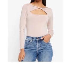 Express body contour long sleeve top